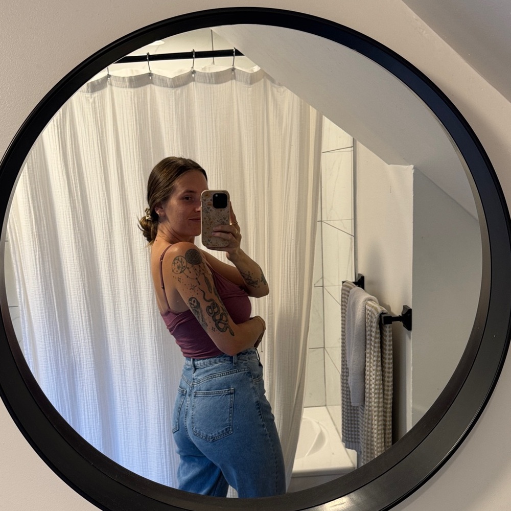 ASOS High Rise Light Blue Jeans - Picture 3 of 10